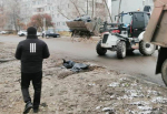 В Железнодорожном районе наводят санитарный порядок