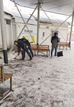 В Железнодорожном районе наводят санитарный порядок