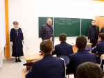 Олег Мельниченко дал старт учебному процессу в обновленном здании казачьего кадетского корпуса в Пачелме