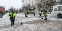 В Пензе спецслужба убирает снег и обрабатывает улицы противогололедными средствами - РИА Пензенской области