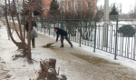Противогололедные мероприятия ведутся во всех районах города