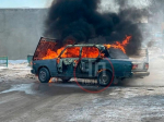 На улице Бекешкой в Пензе полностью сгорел легковой автомобиль