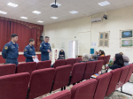 В рамках профилактического мероприятия сотрудники МЧС России посетили пункт временного размещения