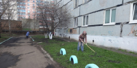 Уборка территорий в рамках месячника по благоустройству - Социальное управление