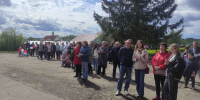 На площади районного дома культуры села Кондоль прошел праздничный концерт, посвященный празднику весны и труда - Пензенский район
