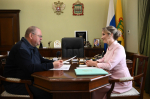 Мария Львова-Белова поблагодарила Олега Мельниченко за поддержку проектов Уполномоченного