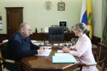 Олег Мельниченко провел встречу с Уполномоченным по правам ребенка при президенте РФ