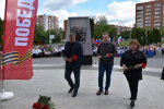 В Пензе состоялось торжественное возложение цветов к стеле «Город трудовой доблести»