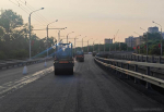 На путепроводе по улице 8 Марта обновили асфальт