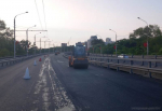 На путепроводе по улице 8 Марта обновили асфальт