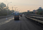 На путепроводе по улице 8 Марта обновлен асфальт