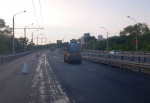 На путепроводе по улице 8 Марта обновлен асфальт