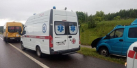 ДТП со школьным автобусом в Городищенском районе 4 июня 2025||Фото pozhar.pnzreg.ru - Пензенская Правда
