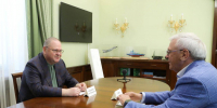 Олег Мельниченко провел встречу с координатором Ассоциации законодателей ПФО Евгением Люлиным - Пенза-Обзор