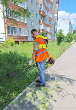 С улиц Железнодорожного района вывезли 86 кубометров мусора