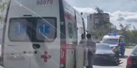К месту ДТП на проспекте Строителей в Пензе подъехали две машины скорой помощи - 1Pnz.Ru