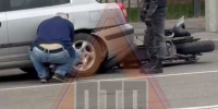 Мотоцикл угодил под машину на улице Урицкого в Пензе - Stolica58.Ru