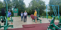 Олег Ягов проверил ход строительства спортплощадки в Белинском районе - РИА Пензенской области