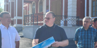 Мельниченко ознакомился с завершением благоустройства территории у Сердобского ДК - РИА Пензенской области