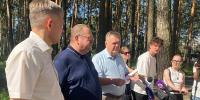 Олег Мельниченко лично оценил ход работ||Фото автора - Пензенская Правда