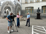 Сегодня съемочная группа телеканала «Экспресс» работала над специальным репортажем, посвященным выдающемуся русскому художнику первому директору Пензенского художественного училища и картинной галереи Константину Аполлоновичу Савицкому.