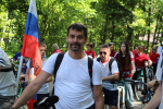 В Пензе на Олимпийской аллее состоялся патриотический велопробег