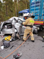 В ГИБДД рассказали о пострадавших в ДТП с фурами на М5 в Городищенском районе