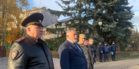 Василий Ложкин принял участие в проводах бойцов отряда содействия полиции «Тигр» в Чеченскую Республику - Министерство региональной безопасности
