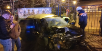 В Пензе автомобиль врезался в ограждение парка Олимпийский, пострадали трое - Stolica58.Ru