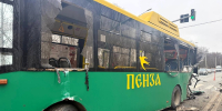 В Пензе столкнулись пассажирский автобус, грузовик и «ВИС», пострадали шесть человек - ИА PenzaNews