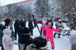 На улице Терешковой организовали акцию «Время новогодних приключений»