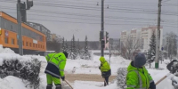 Городские службы устраняют последствия снегопада: фотоочет - Город Пенза