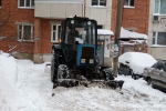 В Железнодорожном районе провели работы по зимнему содержанию улиц