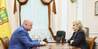 Ольга Кривонос обсудила с Вадимом Супиковым развитие здравоохранения - Stolica58.Ru