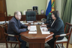Олег Мельниченко провел встречу с руководителем пензенского УФАС Еленой Демидовой