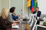 Олег Денисов встретился с руководством Пензенского отделения Центробанка РФ