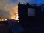 В Городищенском районе ночной пожар уничтожил жилой дом и баню