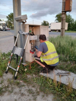 Светофор на опасном перекрестке на М5 неделю работает с перебоями