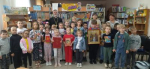 В детской библиотеке города Городище состоялась встреча с иереем Романом Жирновым