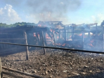 Во время жуткого пожара в Никольском районе сгорели несколько зданий