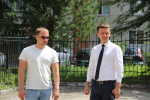 В округе Сергея Васянина начались работы по программе "Мой двор" на улицах Бакунина, Шевченко и Новом Кавказе