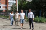 В округе Сергея Васянина начались работы по программе "Мой двор" на улицах Бакунина, Шевченко и Новом Кавказе