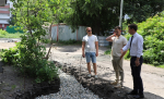 В округе Сергея Васянина начались работы по программе "Мой двор" на улицах Бакунина, Шевченко и Новом Кавказе