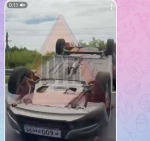 На трассе М-5 под Кузнецком опрокинулся Фольксваген Поло