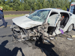 Спасатели деблокировали водителя, зажатого в автомобиле в результате ДТП вблизи Богословки