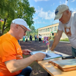 Состоялись соревнования по городошному спорту