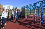 В микрорайоне Северная поляна установлена новая воркаут-площадка